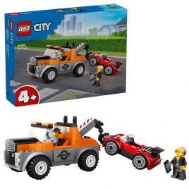 Lego city camioneta de tractare si masina sport 60435