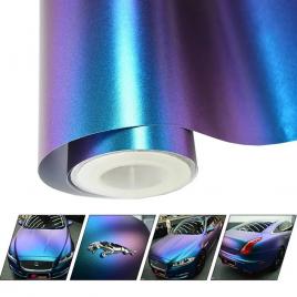 Folie auto cameleon albastru/violet pentru colantare integrala, termoplastica,