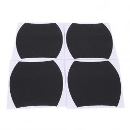Set 4 bucati protectie zgarieturi manere usa din autocolant carbon 3d negru