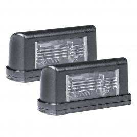 Set 2 lampi pentru iluminat placuta de inmatriculare, 12 - 24v