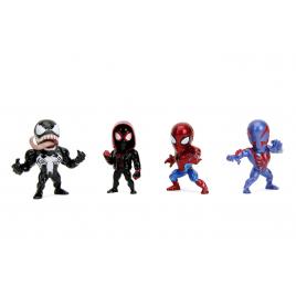 Set 4 figurine metalice jada marvel spiderman 6.5 cm