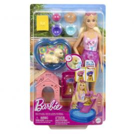 Set de joaca barbie color change - petrecerea catelusului la piscina