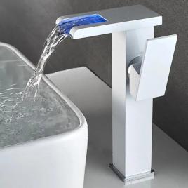 Baterie lavoar, lumina rgb, schimbare de culoare in functie de temperatura apei, od3014