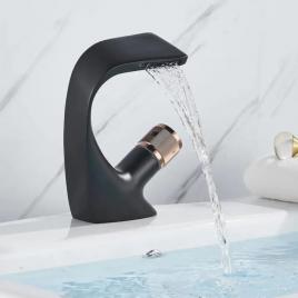 Baterie lavoar monocomanda alama sanitara negru racorduri incluse od/2055