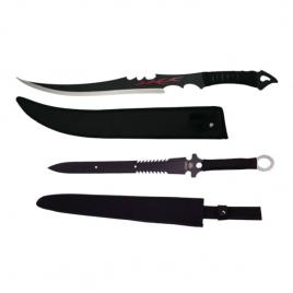 Set doua sabii de vanatoare, depox®, fire blade, 70 cm, teaca inclusa