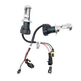 Set 2 becuri auto xenon h4/3, doua faze, 6000k, 110w/set