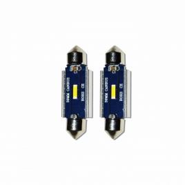 Set 2 x bec led 39mm sofit, cu 3 leduri canbus