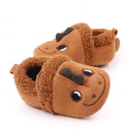 Botosei maro pentru baietei - animalut dragalas (marime disponibila: 6-9 luni