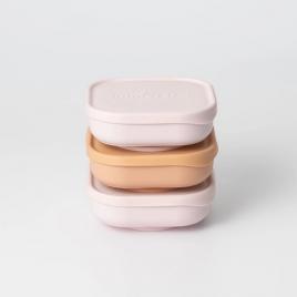 Set 3 boluri pentru hrana bebelusi miniware snack bowl, 100% din materiale