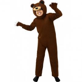 Costum de urs pentru copii, 90 - 105 cm, maro