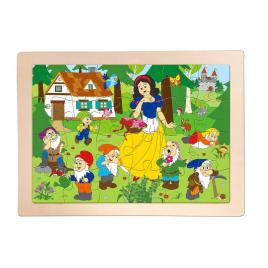 Puzzle din lemn - alba ca zapada
