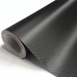 Folie autocolant carbon 3d neagra ,iesire in relief, 127 x 50 cm