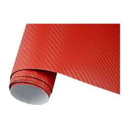Rola folie carbon auto 3d, dimensiune 1x1,27m, rosu