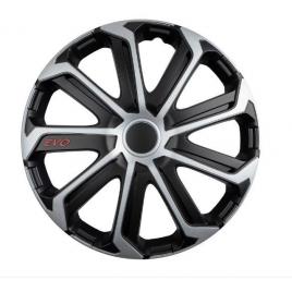 Set 4 capace roti evo gri-negru r14