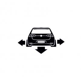Sticker golf7 spate 15x8.4 cm, creative rey®