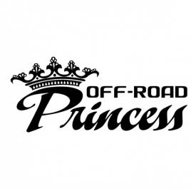 Sticker off-road princess 15cm, creative rey®