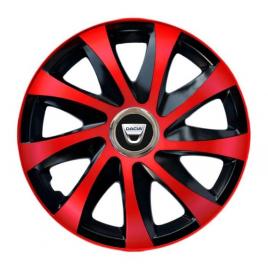 Set 4 capace roti drift extra red r16 pentru gama dacia