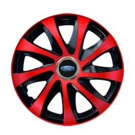 Set 4 capace roti drift extra red r16 pentru gama ford