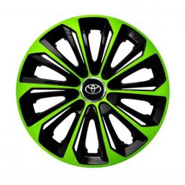Set 4 capace roti extra strong green r15 pentru gama auto toyota