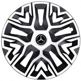 Set 4 capace roti 16 `` best alb-negru, compatibile cu mercedes-benz