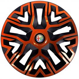 Set 4 capace roti 16 `` best cupru-negru, compatibile cu alfa romeo