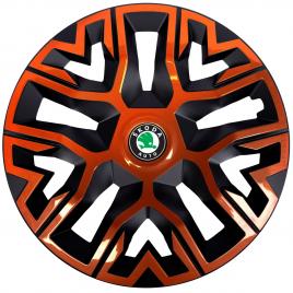 Set 4 capace roti 16 `` best cupru-negru, compatibile cu skoda