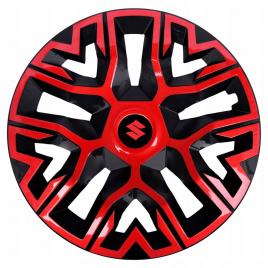 Set 4 capace roti 14 `` best rosu-negru, compatibile cu suzuki