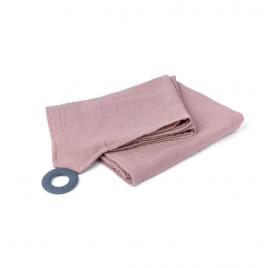 Esarfa pentru alaptat multifunctionala din bumbac organic doomoo mom’n play pink