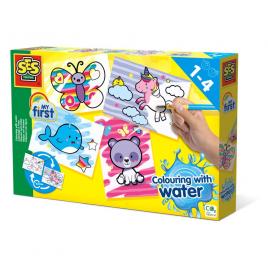 Set pictura cu apa animale fantasy, 4 planse, +12 luni