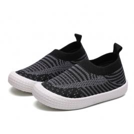 Mocasini negri cu model gri petrol (marime disponibila: marimea 22)