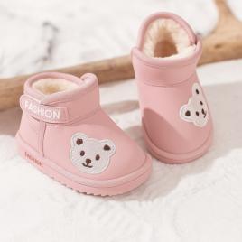 Cizme roz - teddy (marime disponibila: marimea 21)