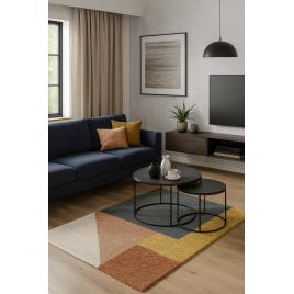 Covor pufos, model belgian 52922 492, colectia sydney, multicolor