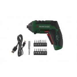 Surubelnita fara fir parkside 4v cu acumulator si accesorii inlocuibile