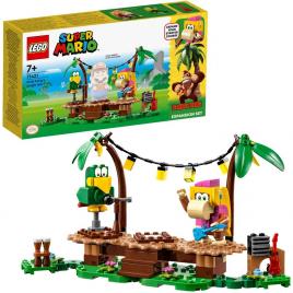 Lego super mario set de extindere concertul lui dixie kong in jungla 71421
