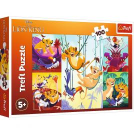 Puzzle trefl 100 disney curajosul rege lion