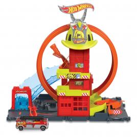 Hot wheels statia de pompieri super loop