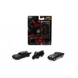 Jada set 3 vehicule nano batman 4cm