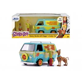 Scooby doo mystery van set format din dubita metalica scara 1:24 si 2 figurine scooby doo si shaggy