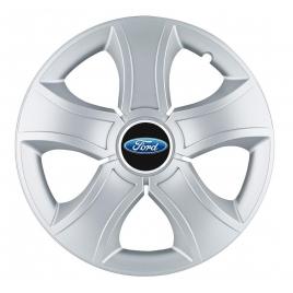 Set 4 capace roti bis gri r15, pentru ford