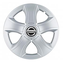 Set 4 capace roti bis gri r15, pentru nissan