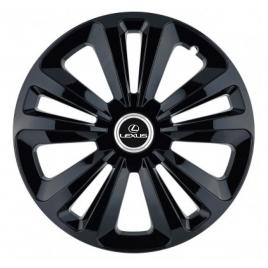 Set 4 capace roti terra negru r15, pentru lexus