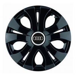 Set 4 capace roti top negru r16, compatibil cu audi