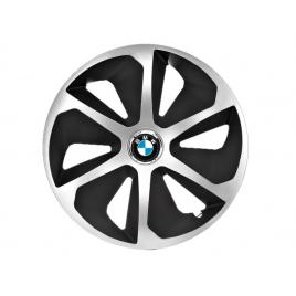 Set 4 capace roti roco gri-negru r15 pentru gama auto bmw