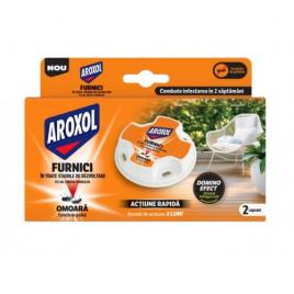 Capcana pentru furnici aroxol fx3 cu gel insecticid, 2 bucăți x 2g – elimină furnicile și cuiburile acestora
