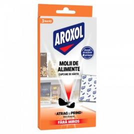Capcane de hârtie antimolii aroxol pentru alimente, set 3 bucăți – protecție naturală și eficientă