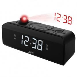 Resigilat - radio cu ceas si alarma jvc ra-e211b, proiectie ora, tuner digital