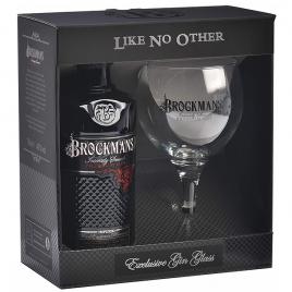 Brockmans gin ghift box cu pahar, gin 0.7l