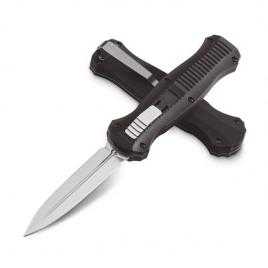 Cuțit automat cu spargator de sticla, depox®, lama otel, 23 cm, argintiu