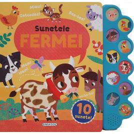 Carte cu 10 sunete - sunetele fermei