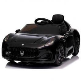 Masinuta electrica cu telecomanda maserati granturismo, 99x59.5x44 cm, varsta 1-4 ani, roti eva, scaun din piele eco, putere 90w - negru